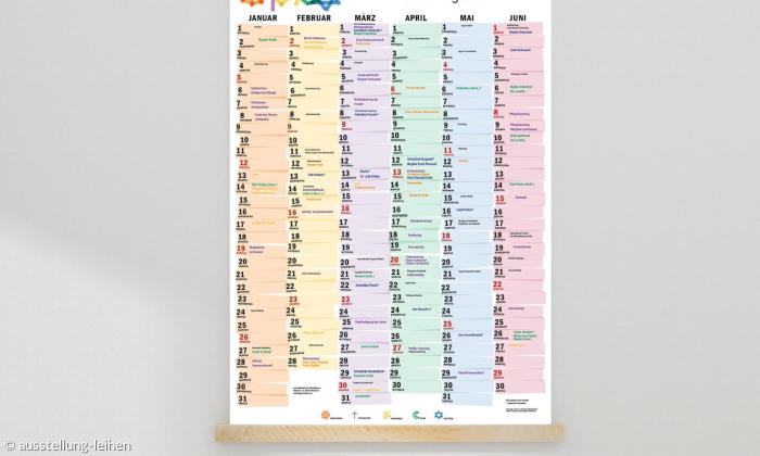 Kalender Weltreligionen mit Fest- und Feiertagen