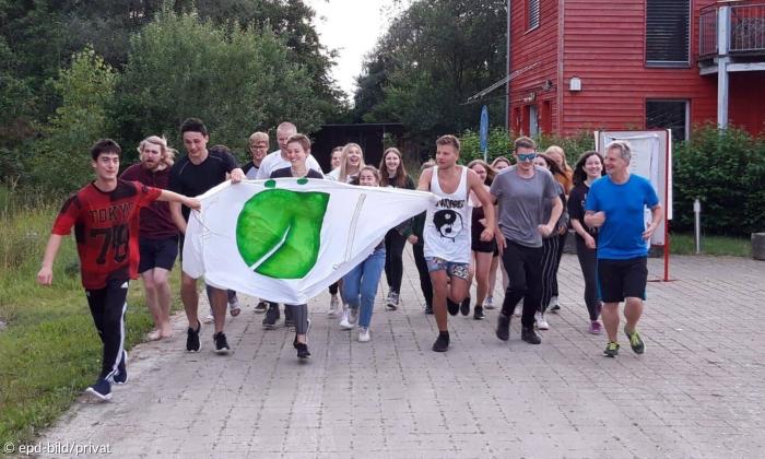 Mitglieder der Evangelischen Jugend Neu-Ulm bei ihrem Gremienausflug
