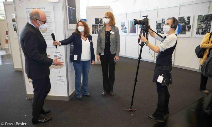 Lagois bei der ConSozial 2021 Videodreh am Stand