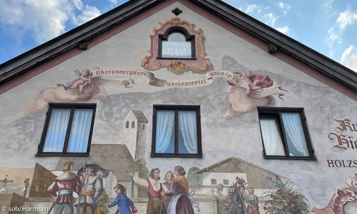 Lüftlmalerei in Oberammergau