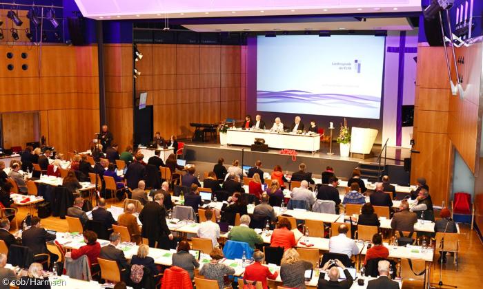 Blick auf das Plenum der Landessynode in Amberg 2022