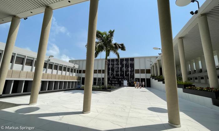 Das Palais de la Marina in Cotonou, Benin.