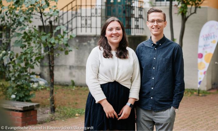 Malte Scholz und Annabel Baumgardt