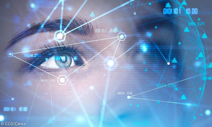 Auge mit künstlicher Intelligenz 