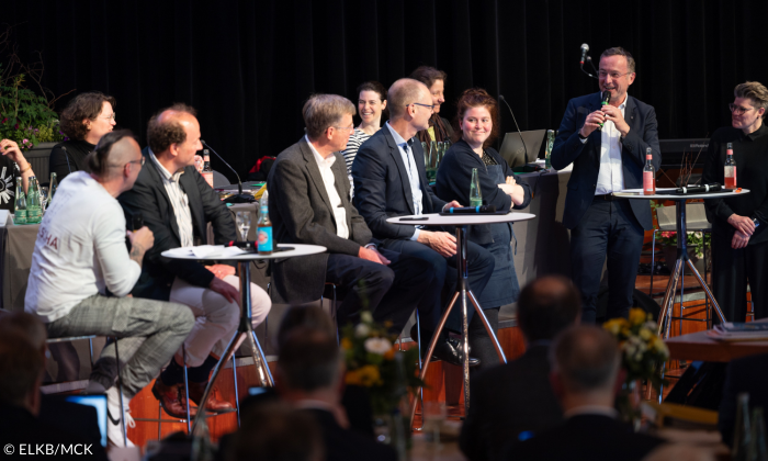 Podiumsdiskussion bei der Frühjahrstagung der Landessynode