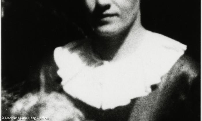 Lina Haag mit ihrer Tochter Käte etwa 1932.