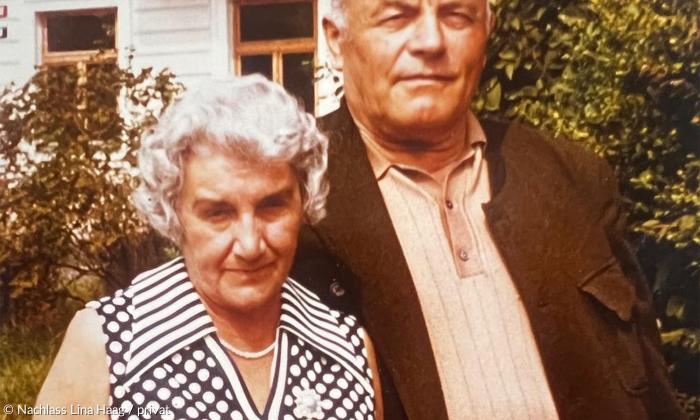 Lina und Alfred Haag (etwa 1976).