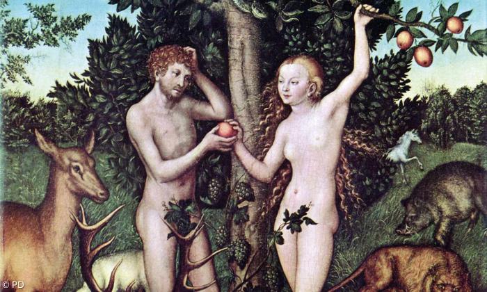 Adam und Eva, Gemälde von Lukas Cranach d. Ä