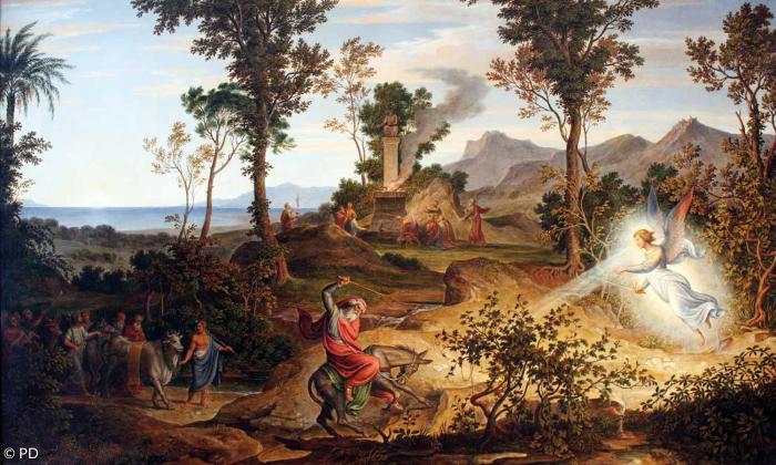 Joseph Anton Koch: Landschaft mit Bileam