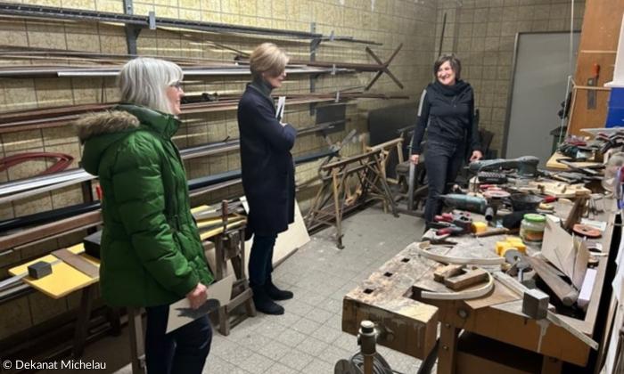 Erste Eindrücke in der Werkstatt der Künstlerin
