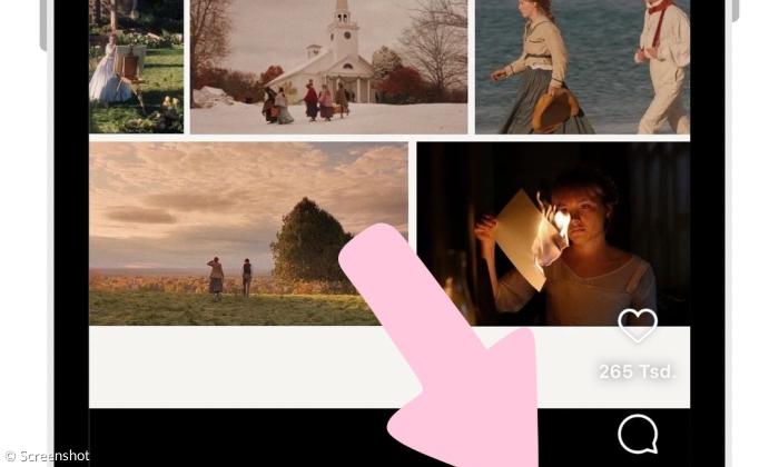 Screenshot eines Smartphone-Bildschirms