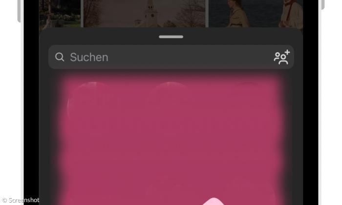 Screenshot eines Smartphone-Bildschirms