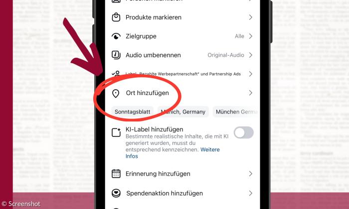 Handy-Bildschirm