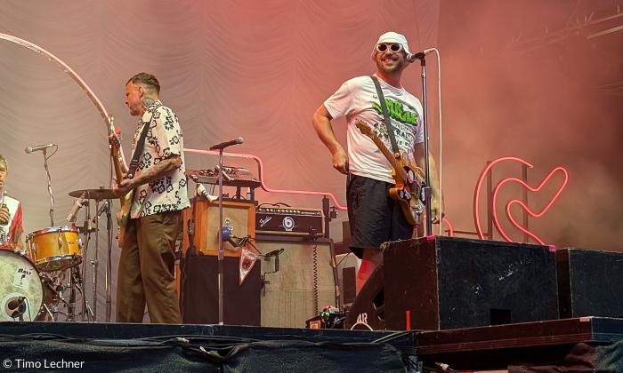 Beim Taubertal Festival hatten die "Beatsteaks" viel Spaß.