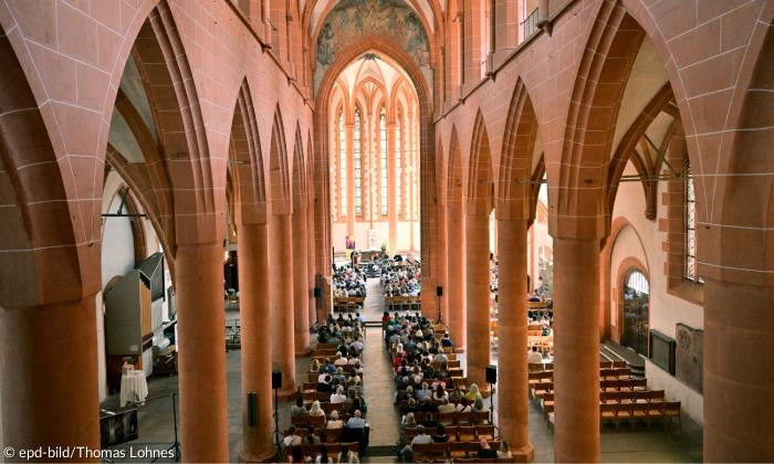 Gottesdienst in der Heiliggeistkirche in Heidelberg