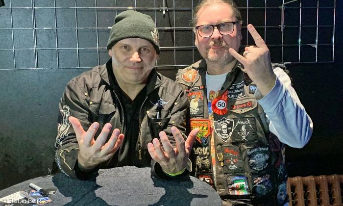Blaze Bayley und Organisator Stefan Belik