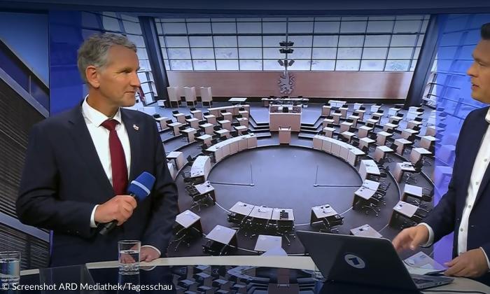 AfD-Spitzenkandidat Björn Höcke in der ARD