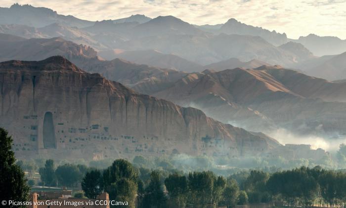 Blick in das Bamiyan-Tal in Afghanistan