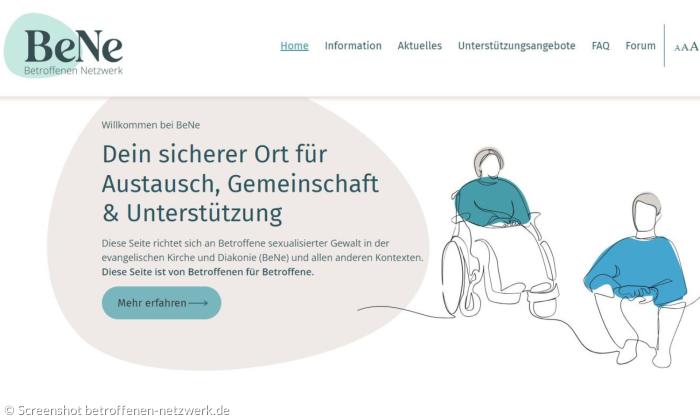 Die Webseite BeNe der EKD