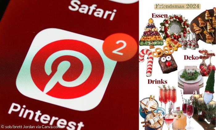 Eine Collage auf Pinterest
