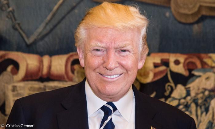 US-Präsident Donald Trump im Jahr 2017 bei einer Papst-Audienz.