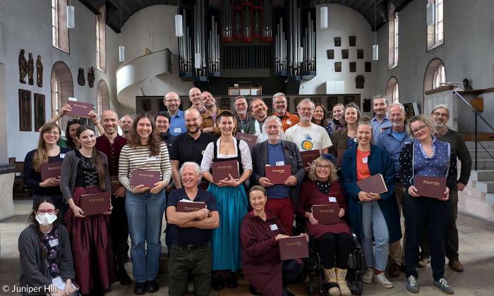 Die Sacred-Harp-Gruppe der Nürnberger Egidienkirche.