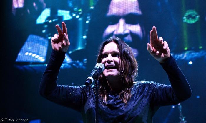 Ozzy mit Black Sabbath 2014 in Stuttgart