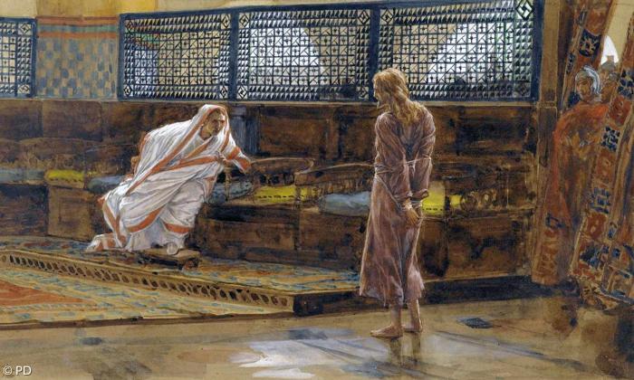 Pilatus vor dem ersten Interview, James Tissot, 19. Jh.