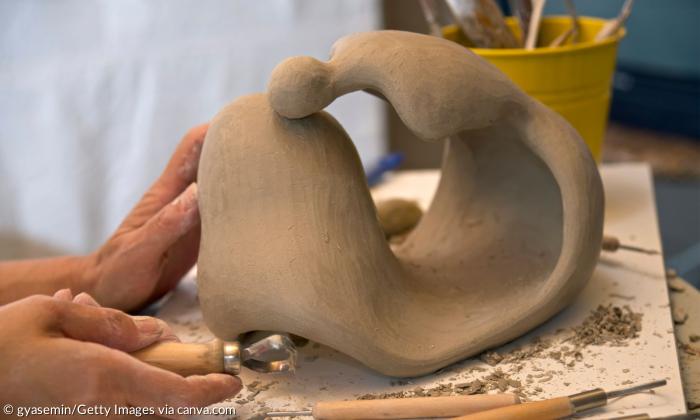 Skulptur aus Ton