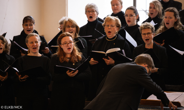 Menschen singen