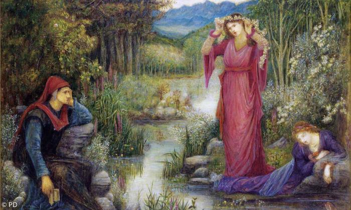 Dantes Vision von Lea and Rahel in der Göttlichen Kommödie