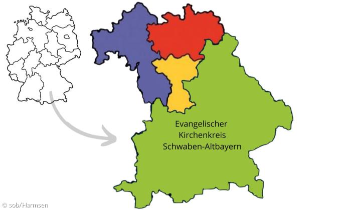 Landkarte des Kirchenkreises