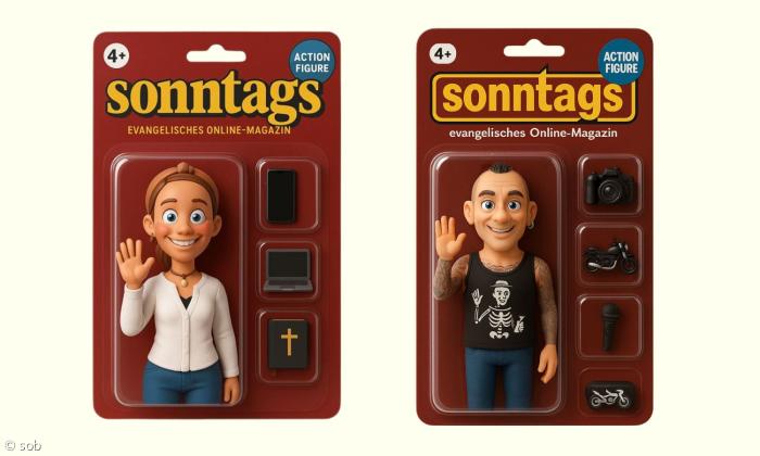 Zwei Actionfiguren