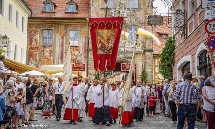 Fronleichnamsprozession in Bamberg