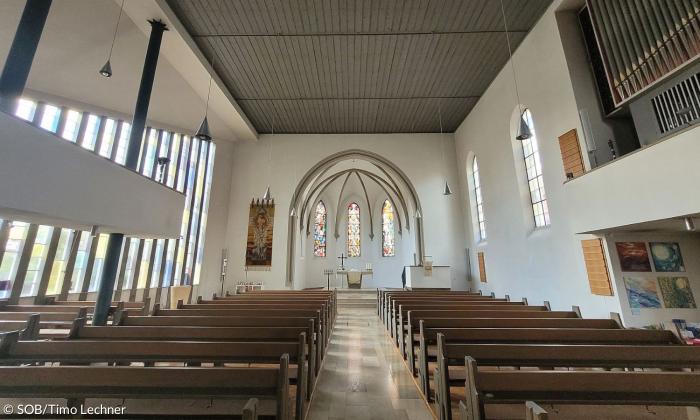 Der Innenraum einer Kirche