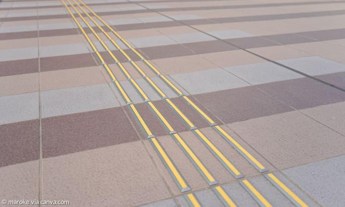 Leitsystem am Bahnhof Barrierefreiheit