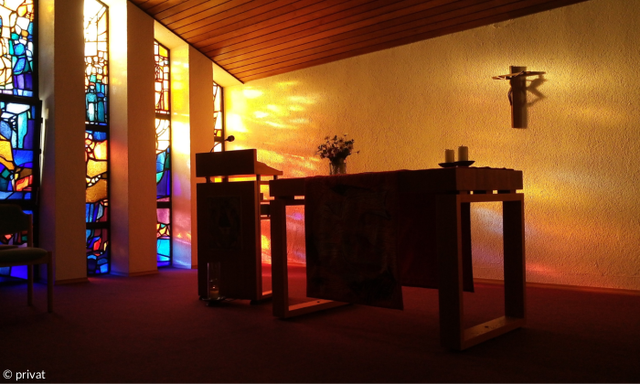 Communität Christusbruderschaft Selbitz Kapelle Tagungshaus Abendlicht