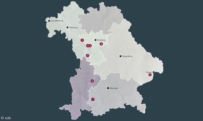 Infografik Evangelische Museen in Bayern