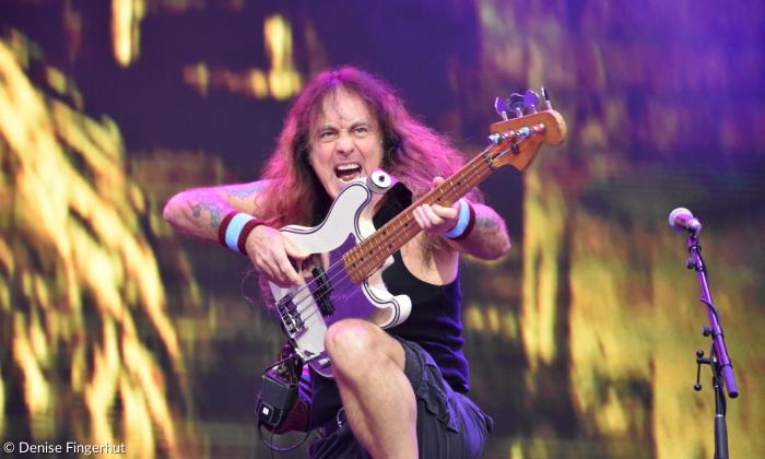 Steve Harris, Bassist und Gründer von Iron Maiden, in Stuttgart am 26. Juli 2025.