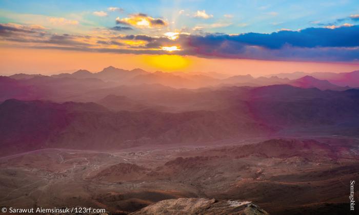 Morgenstimmung über dem Sinai