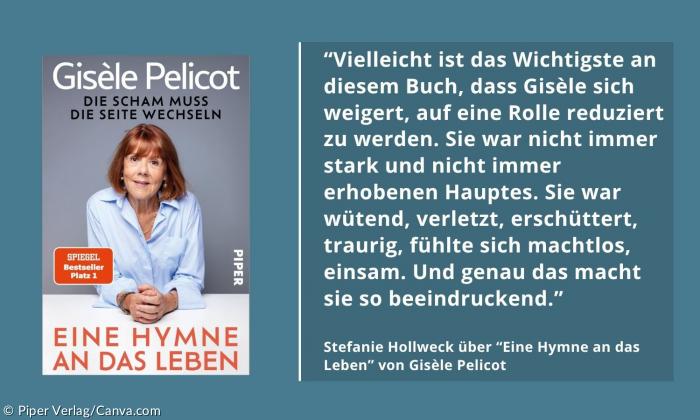 Das Cover von Gisèle Pelicots "Eine Hymne an das Leben"