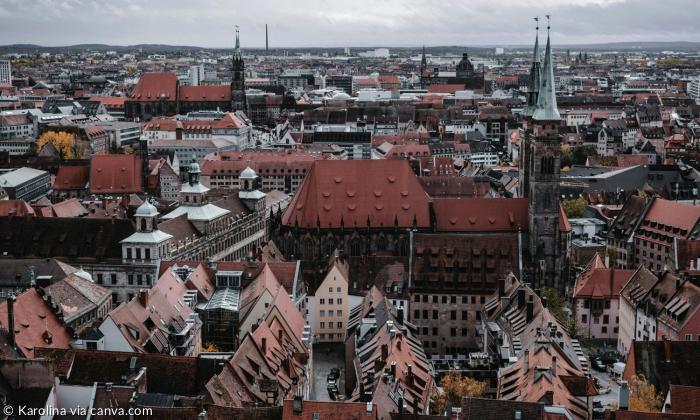 Bild der Stadt Nürnberg von Oben