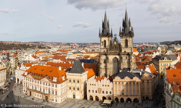 Stadtansicht von Prag