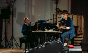 Mike Herting und Wolfgang Niedecken beim Musikfest ION in St. Egidien Nürnberg.