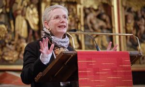 Regionalbischoefin Petra Bahr 2023 in der evangelischen Marktkirche in Hannover