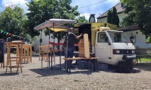 Mannanu mobiler Pizzadienst einer evangelischen Gemeinde