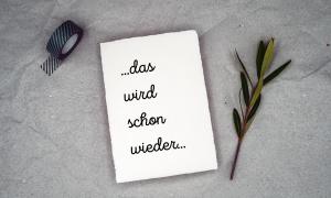 Karte mit Trauerspruch