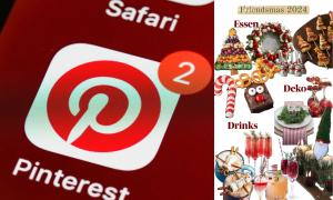 Eine Collage auf Pinterest