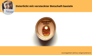 Ein selbstgebasteltes Osterlicht