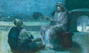 Nikodemus kommt zu Christus
